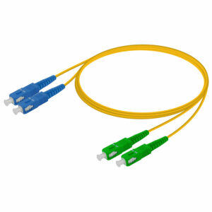 Fiber Optik Patchcord SC-APC / SC-UPC Single Mode G657A2 2mm 2 Metre Dupleks